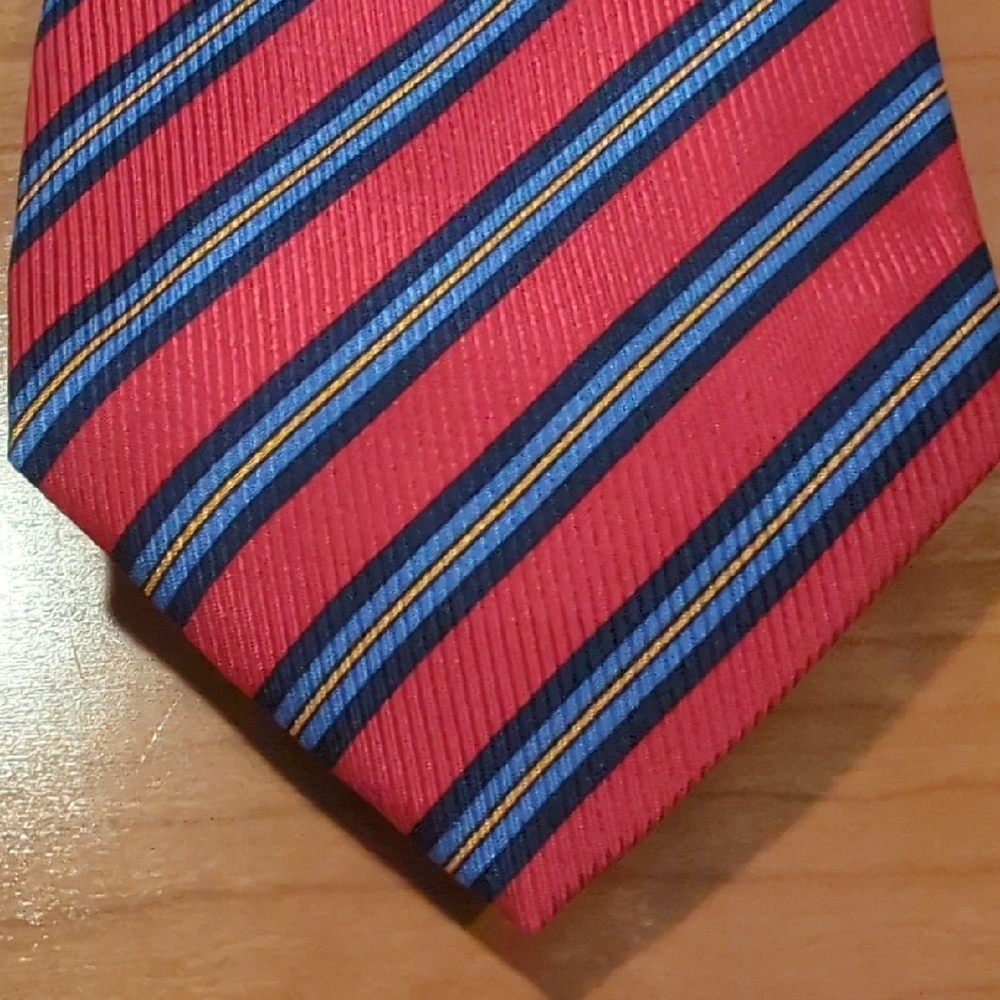 Striped Red and Blue Men's Tie